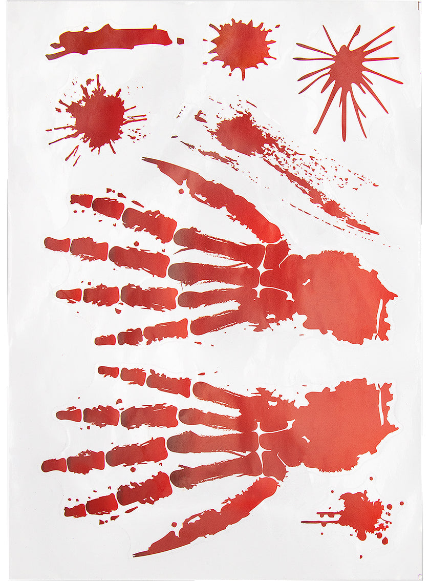 Autocollants décoratifs sang Halloween