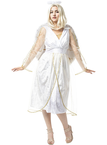 Déguisement ange Deluxe femme