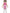 Déguisement pompon girl rose fille