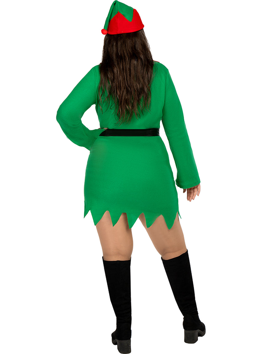 Déguisement lutin de noël femme grande taille
