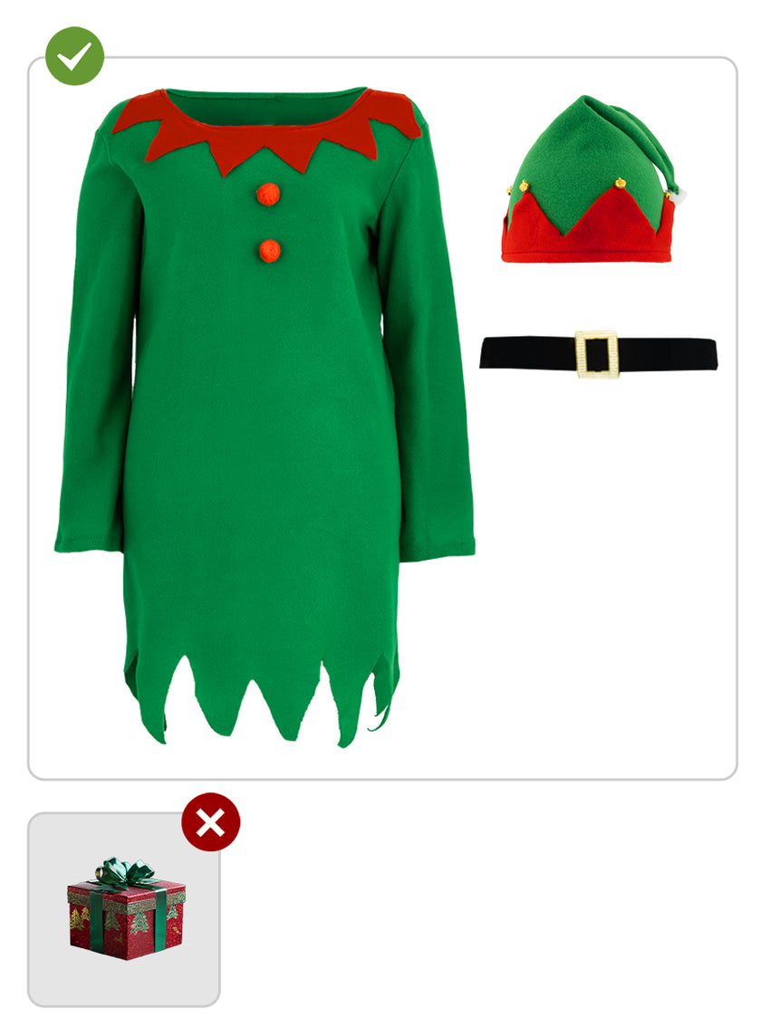 Déguisement lutin de noël femme grande taille