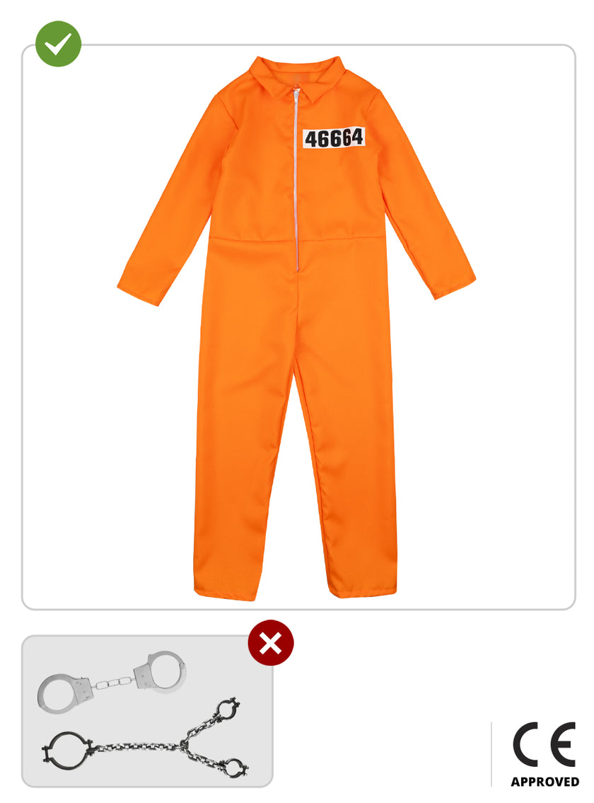 Déguisement prisonnier orange garçon