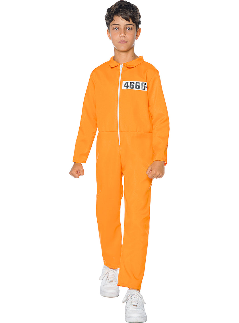 Déguisement prisonnier orange garçon