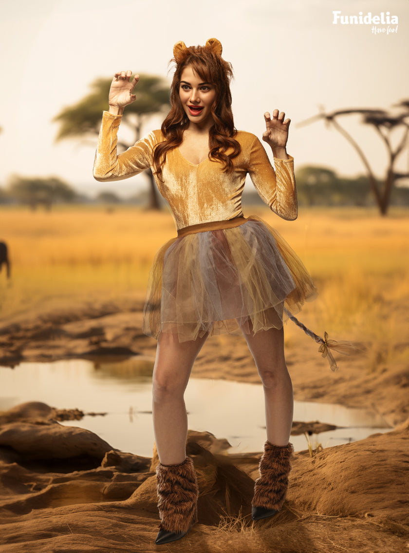 Déguisement lionne femme