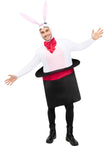 Déguisement lapin dans son chapeau adulte