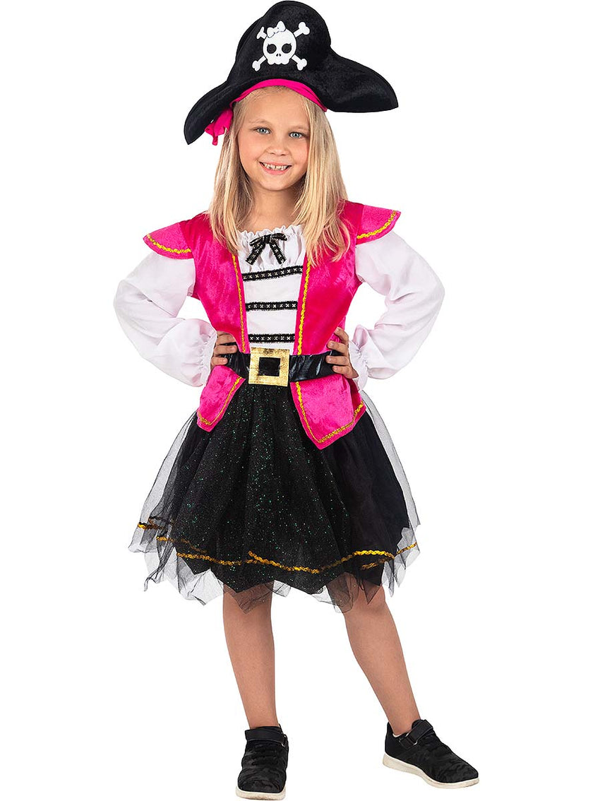 Déguisement pirate rose fille