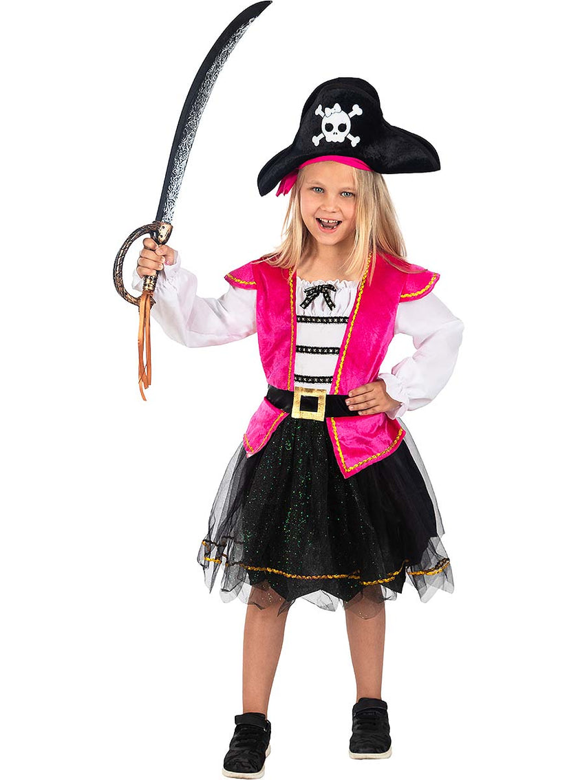 Déguisement pirate rose fille