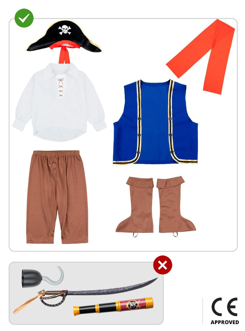 Déguisement pirate coloré garçon