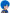 Perruque de clown bleu enfant
