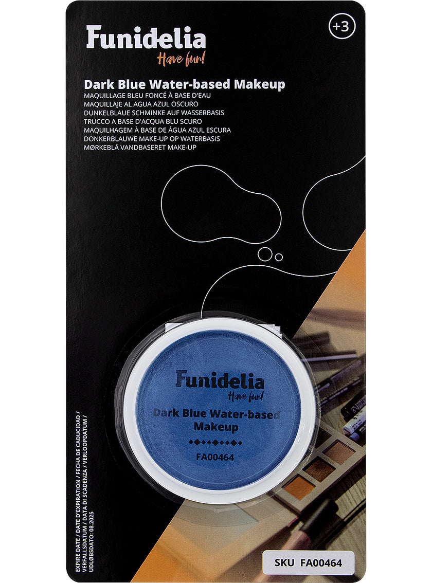 Maquillage à l'eau bleu foncé