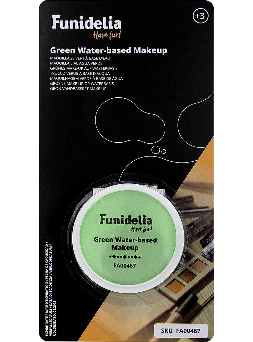 Maquillage à l'eau vert