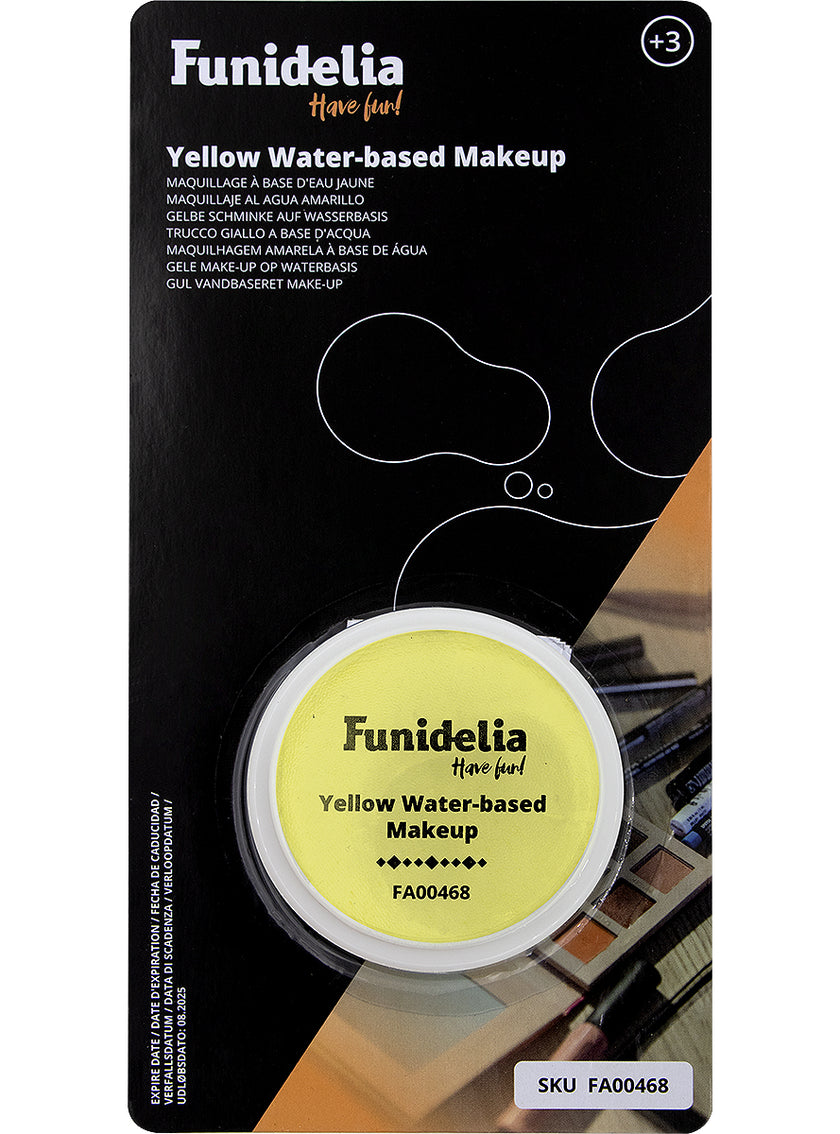 Maquillage à l'eau jaune