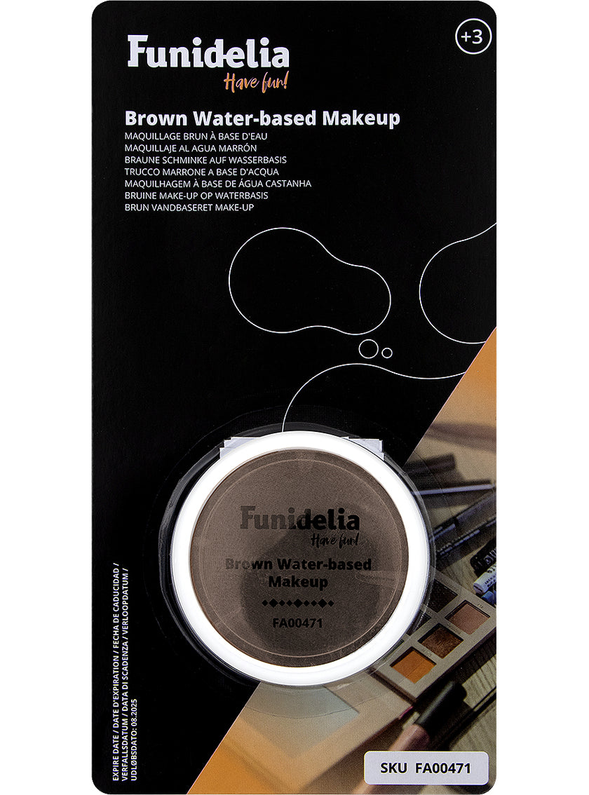 Maquillage à l'eau marron