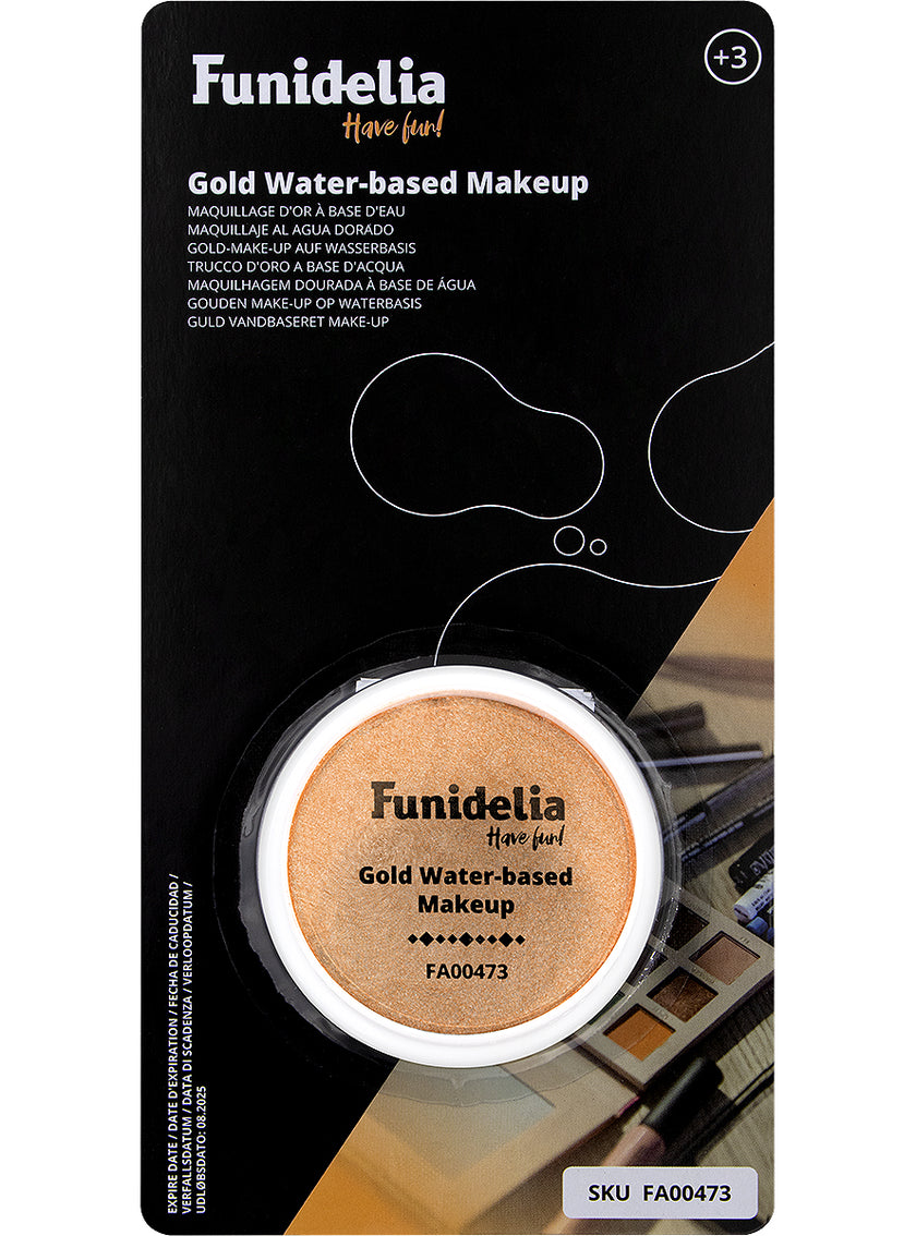 Maquillage à l'eau doré