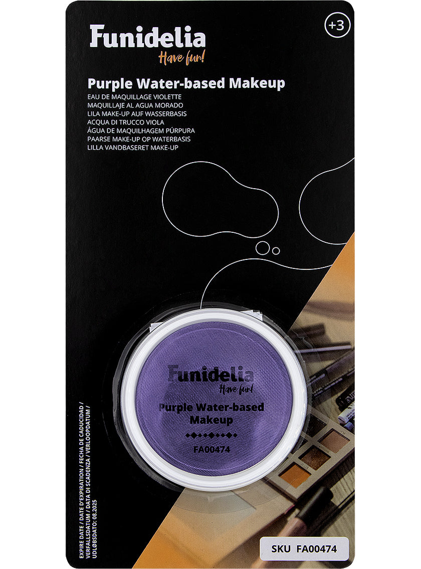 Maquillage à l'eau violet