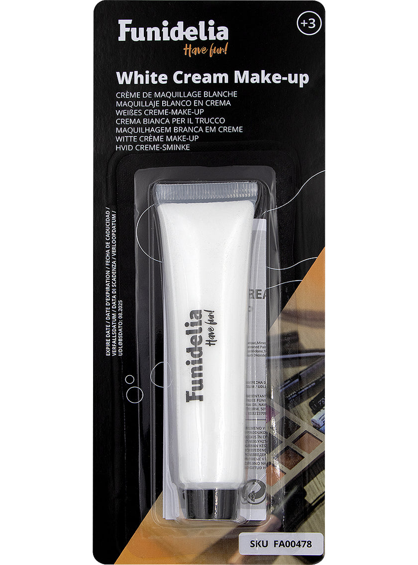 Maquillage blanc en crème