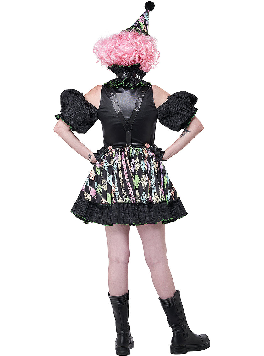 Déguisement clown terrifiant du cirque femme