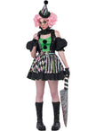 Déguisement clown terrifiant du cirque femme