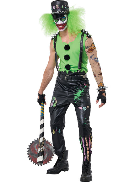 Déguisement clown terrifiant du cirque homme