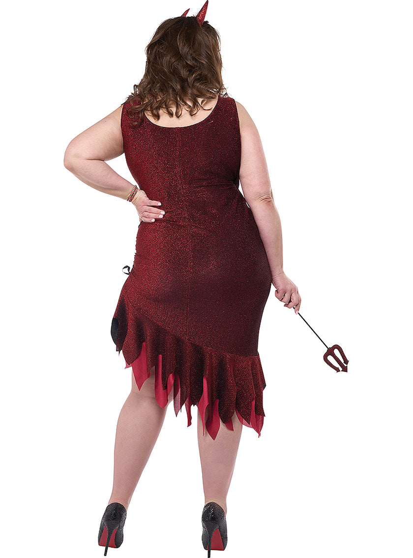 Déguisement diablesse spectaculaire femme grande taille
