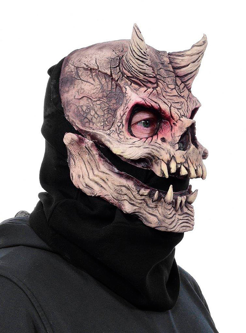 Masque de crâne de diable avec bouche amovible