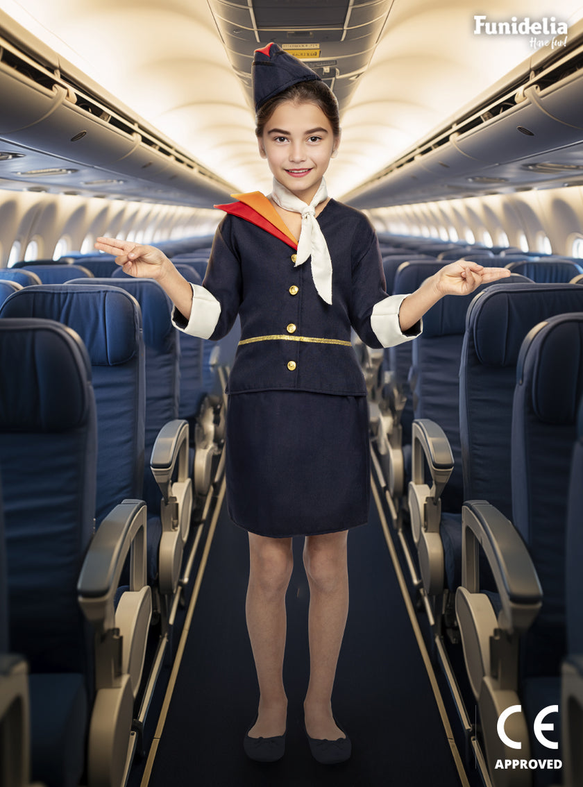 Déguisement hôtesse de l'air femme file