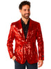 Blazer à paillettes rouges - Suitmeister