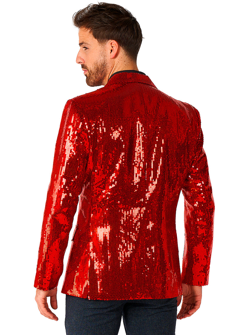 Blazer à paillettes rouges - Suitmeister