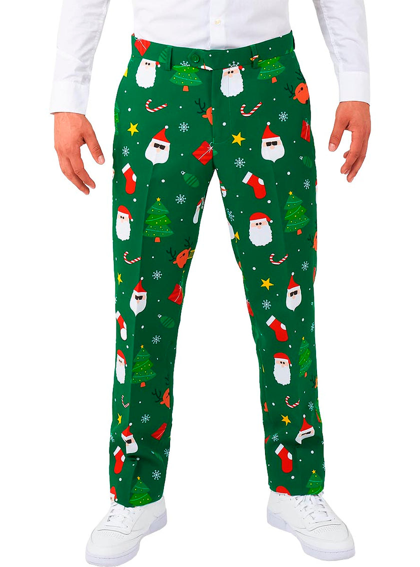 Costume Père Noel vert 