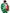 Costume Père Noel vert 