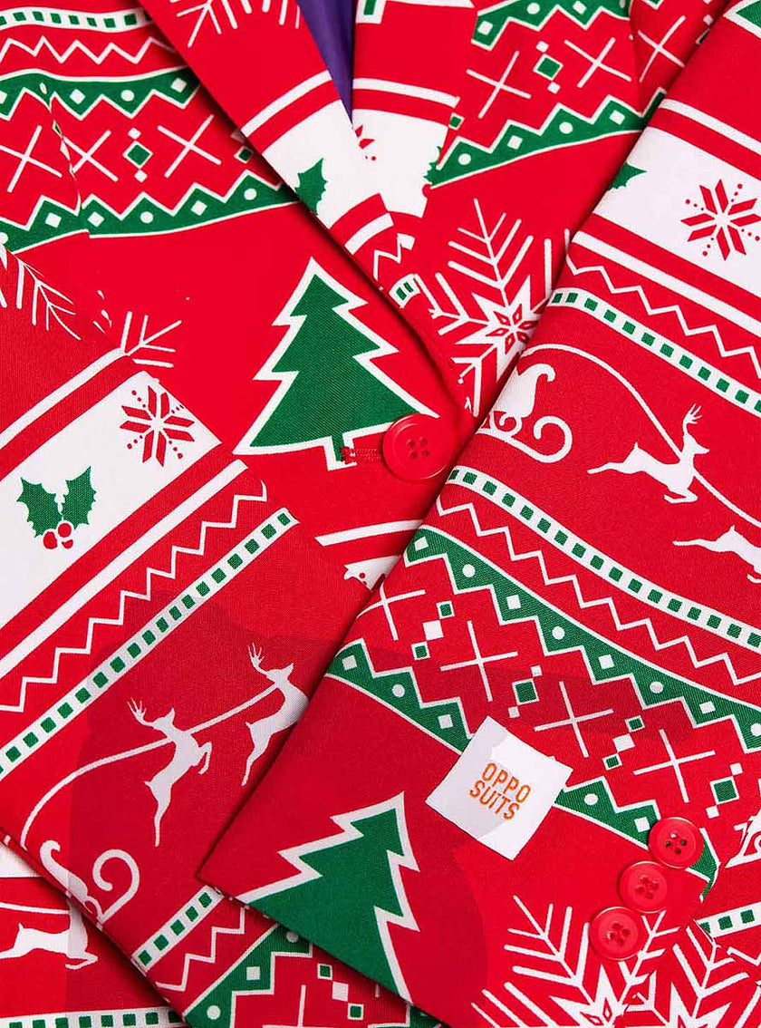 Blazer noël rouge femme - Opposuits