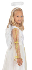 Ailes d'ange blanches et dorées enfant