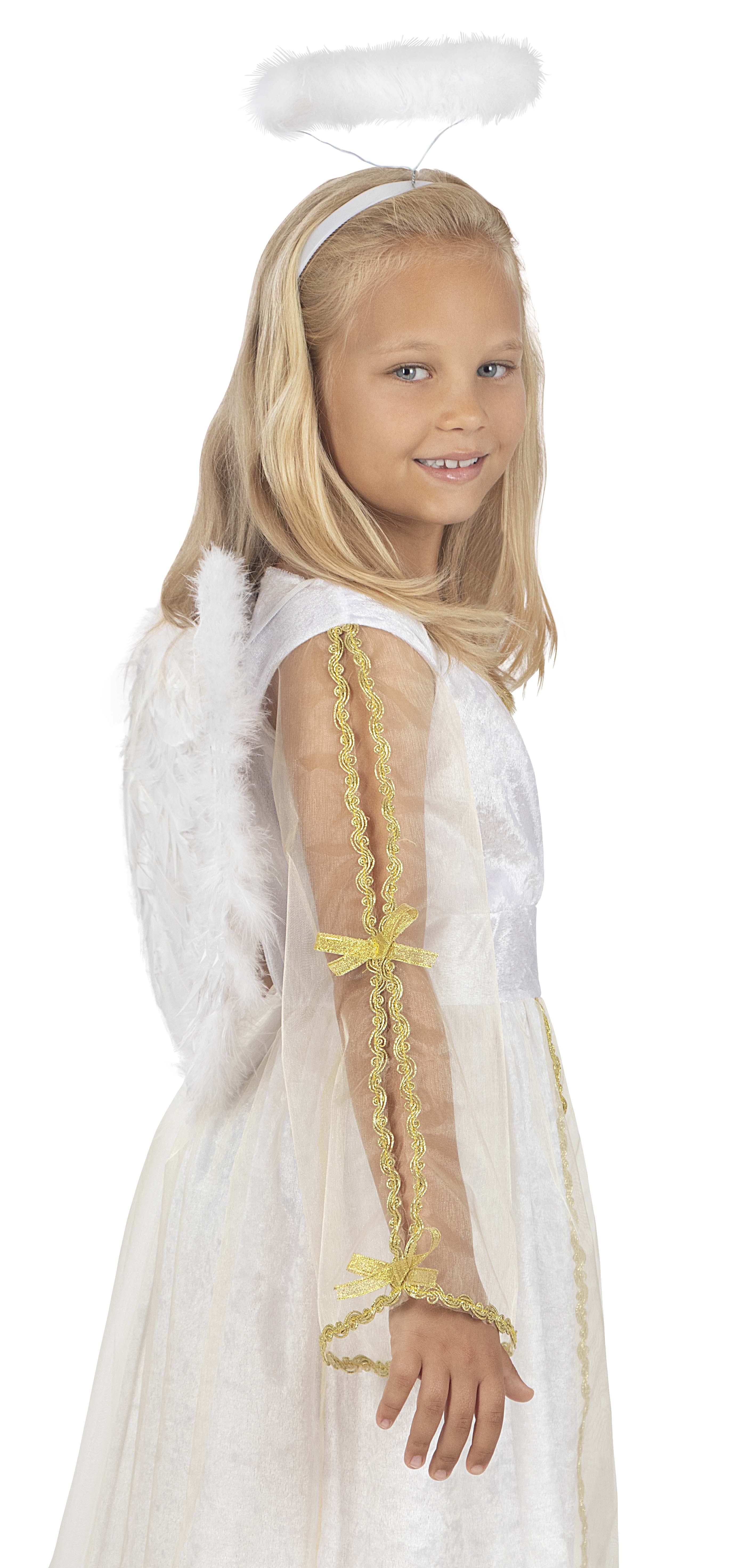 Ailes d'ange blanches et dorées enfant