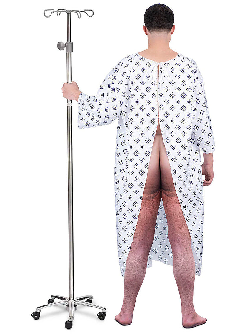 Déguisement patient montrant ses fesses adulte