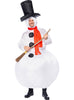 Déguisement bonhomme de neige gonflable adulte