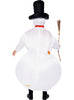 Déguisement bonhomme de neige gonflable adulte