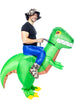Déguisement porte-moi dinosaure explorateur gonflable adulte
