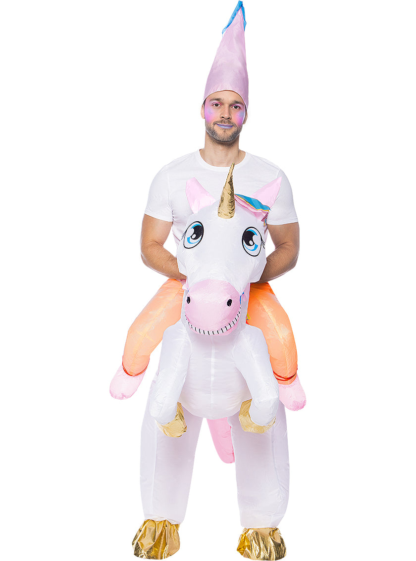 Déguisement porte-moi licorne gonflable adulte
