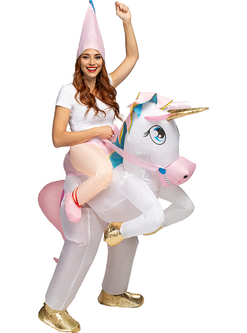 Déguisement porte-moi licorne gonflable adulte