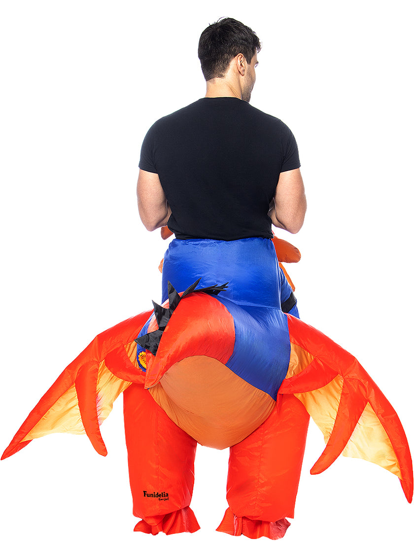 Déguisement porte-moi dragon gonflable adulte