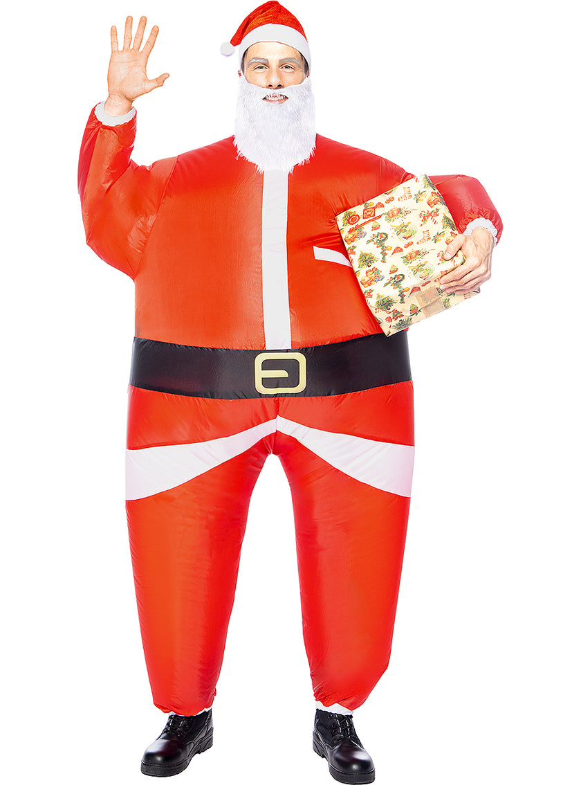 Déguisement père noël gonflable adulte