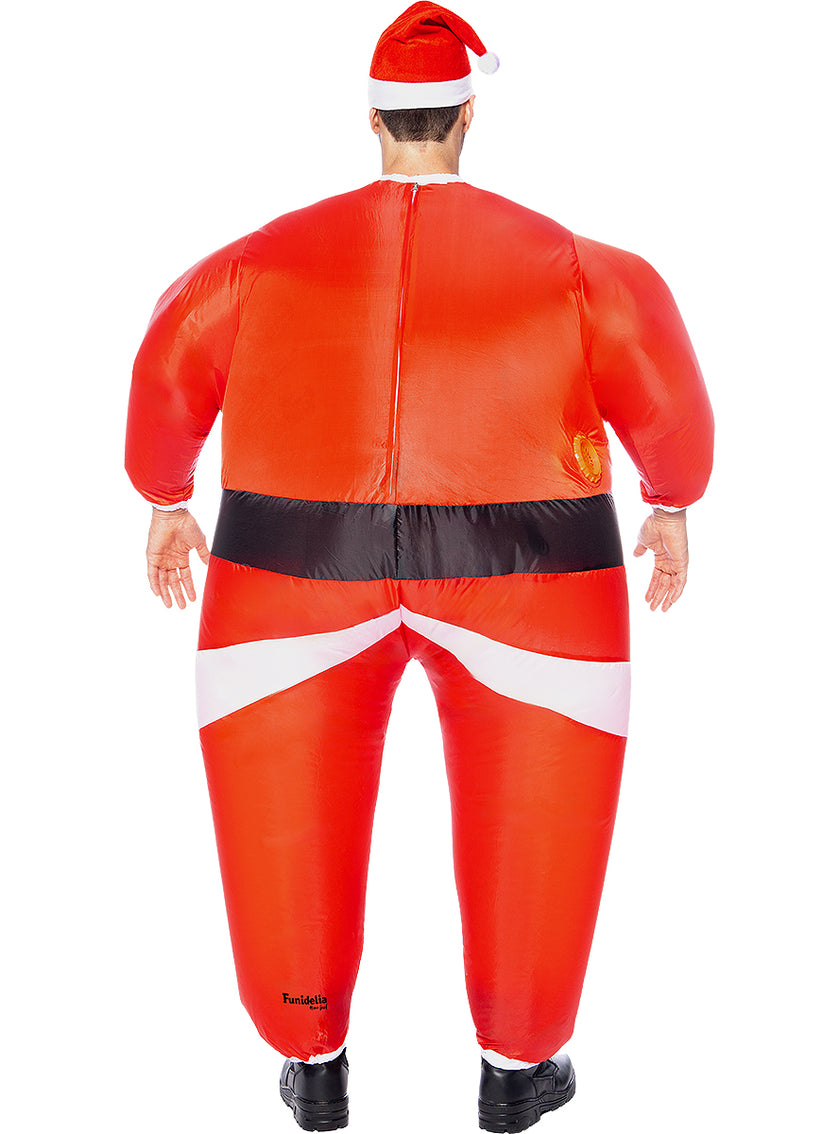 Déguisement père noël gonflable adulte