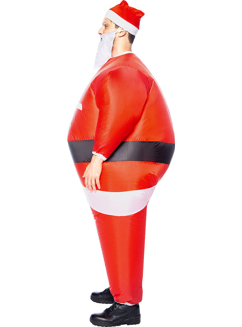 Déguisement père noël gonflable adulte