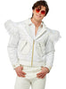 Veste Elton John avec plumes homme