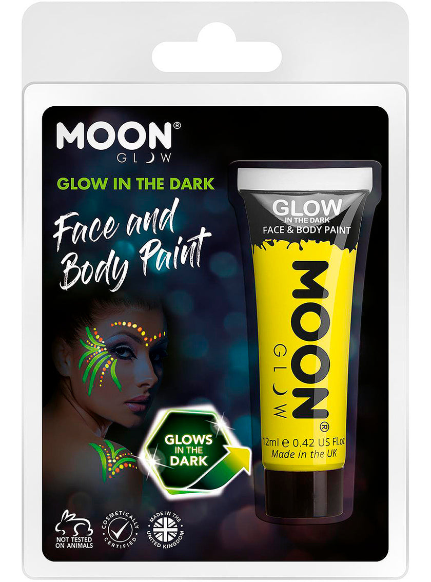 Maquillage jaune phosphorescent