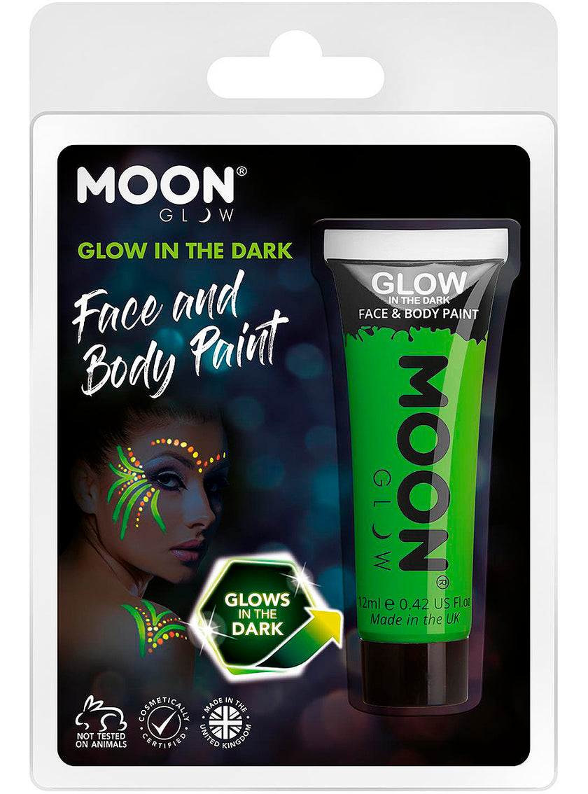 Maquillage phosphorescent vert