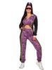 Déguisement jogging 80's animal print femme