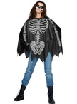 Poncho squelette adulte