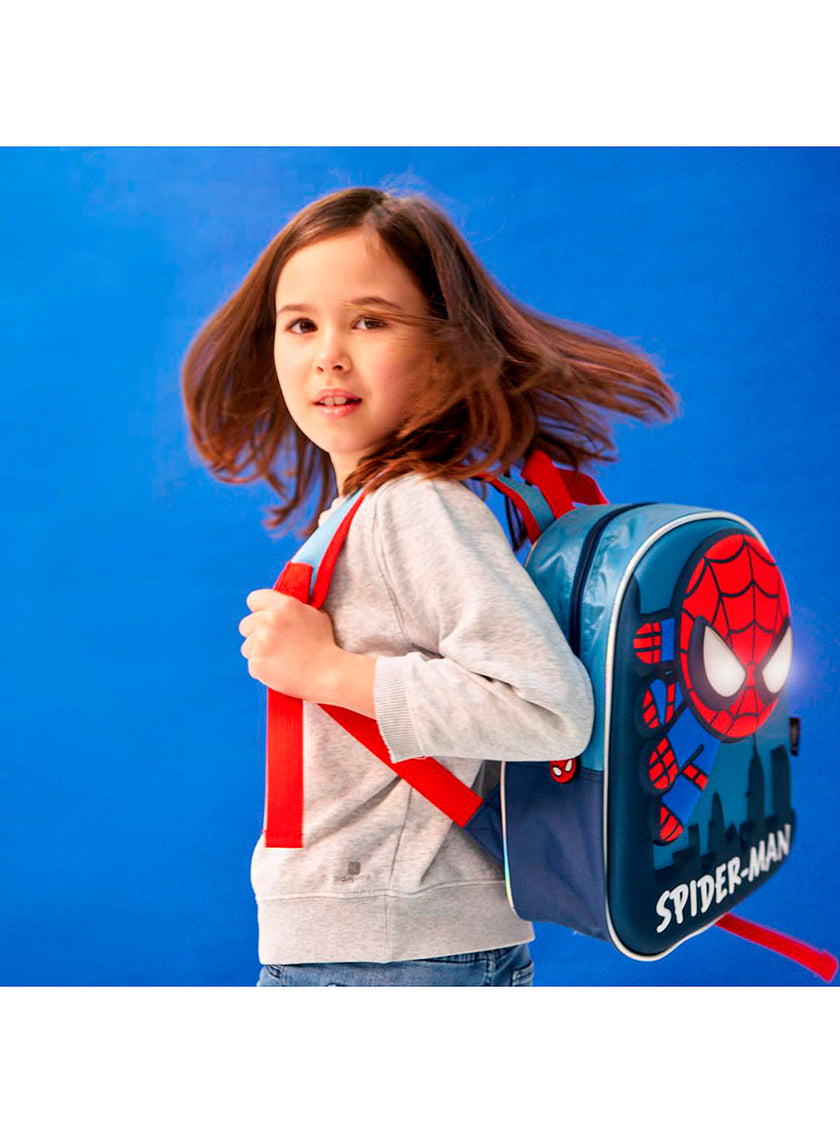 Sac à dos enfant Spiderman lumineux 3D