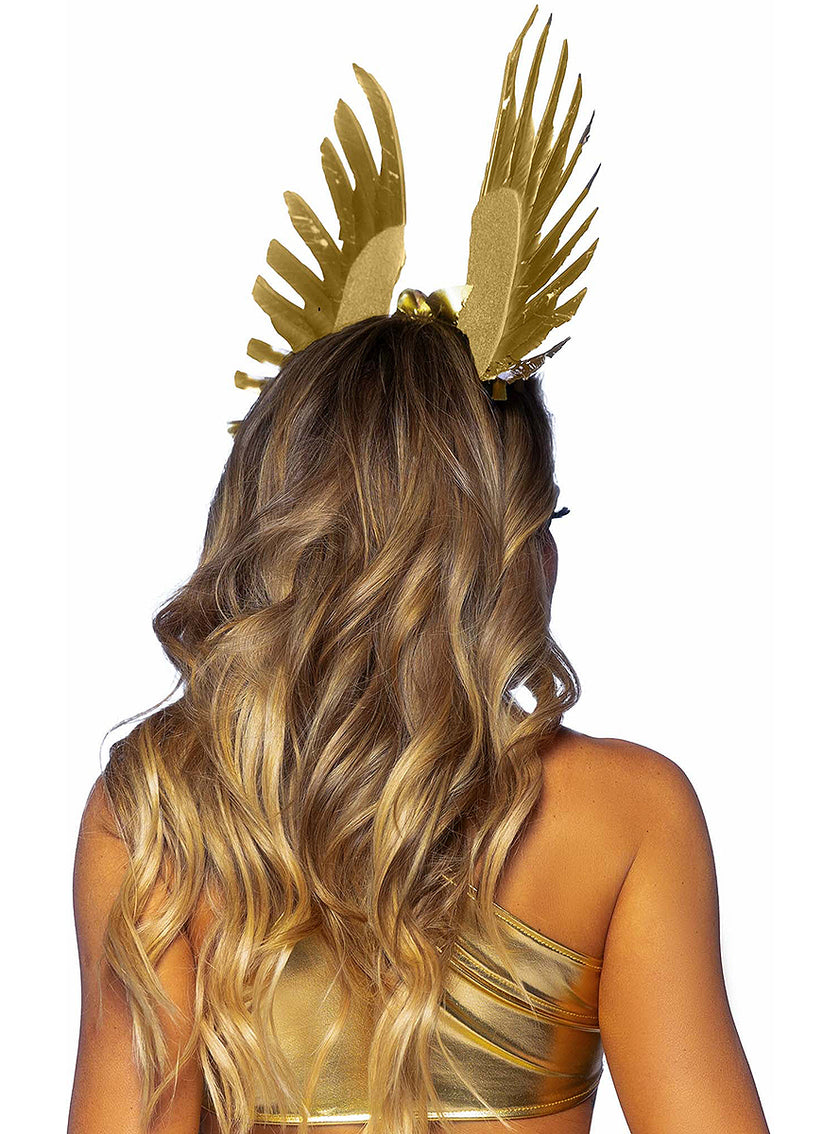 Serre-tête déesse à plumes femme